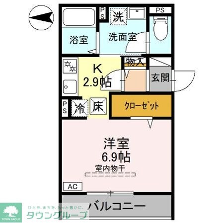 AKコンフォルト高崎栄町の物件間取画像